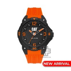 CAT DRIFT LW-161-28-138 Orange Silicone Band Analog Watch | 10 ATM | 45MM | 2Y Warranty