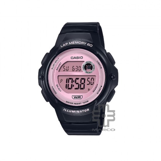 Casio General LWS-1200H-1A2V Black Resin Band Women Watch