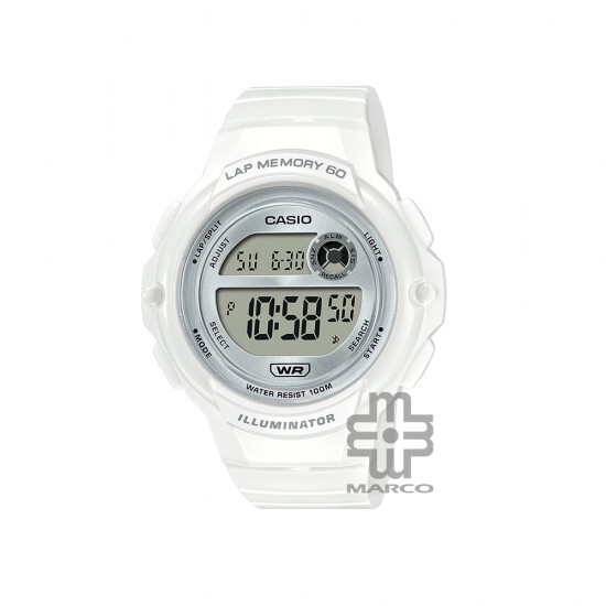 Casio General LWS-1200H-7A1V White Resin Band Women Youth Watch Casio General LWS-1200H-7A1V White Resin Band Women Youth Watch