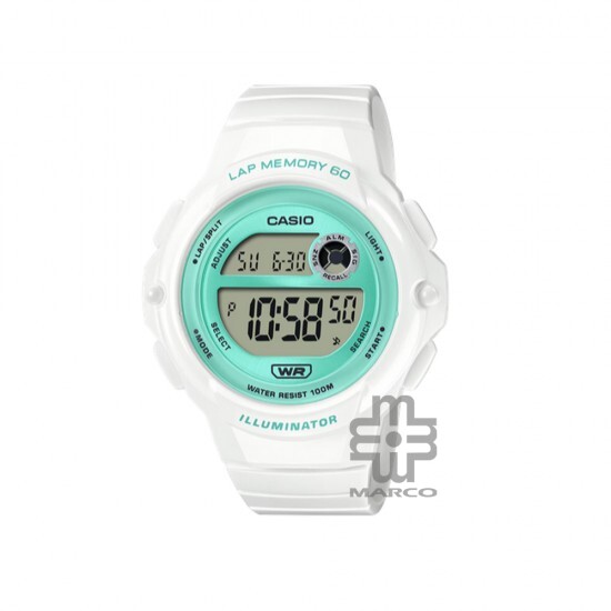 Casio General LWS-1200H-7A3V White Resin Band Women Watch