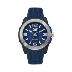 CAT GRIDLOCK LX-141-26-632 Blue Silicone Band Analog Watch | 10 ATM | 47MM | 2Y Warranty