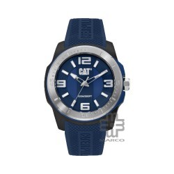 CAT GRIDLOCK LX-141-26-632 Blue Silicone Band Analog Watch | 10 ATM | 47MM | 2Y Warranty