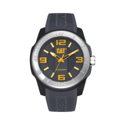 CAT GRIDLOCK LX-151-25-537 Grey Silicone Band Analog Watch | 10 ATM | 47MM | 2Y Warranty