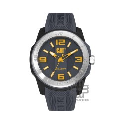 CAT GRIDLOCK LX-151-25-537 Grey Silicone Band Analog Watch | 10 ATM | 47MM | 2Y Warranty