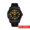 CAT GRIDLOCK LX-161-21-137 Black Silicone Band Analog Watch | 10 ATM | 47MM | 2Y Warranty