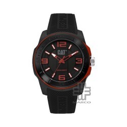 CAT GRIDLOCK LX-161-21-138 Black Silicone Band Analog Watch | 10 ATM | 47MM | 2Y Warranty