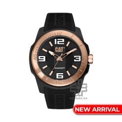 CAT GRIDLOCK LX-161-21-139 Black Silicone Band Analog Watch | 10 ATM | 47MM | 2Y Warranty