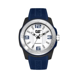 CAT GRIDLOCK LX-161-26-236 Black Silicone Band Analog Watch | 10 ATM | 47MM | 2Y Warranty