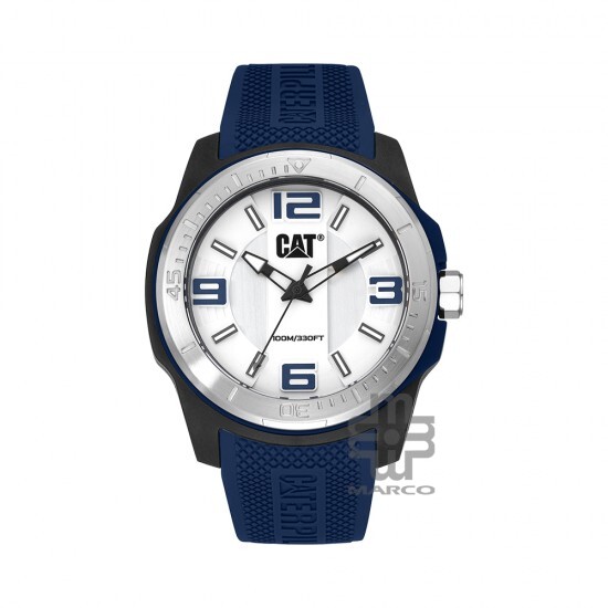 CAT GRIDLOCK LX-161-26-236 Black Silicone Band Analog Watch | 10 ATM | 47MM | 2Y Warranty