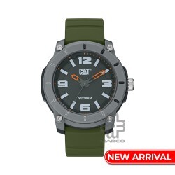 CAT STRYNOX LY-140-23-332 Green Silicone Band Analog Watch | 10 ATM | 45MM | 2Y Warranty
