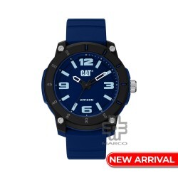 CAT STRYNOX LY-140-26-632 Navy Blue Silicone Band Analog Watch | 10 ATM | 45MM | 2Y Warranty