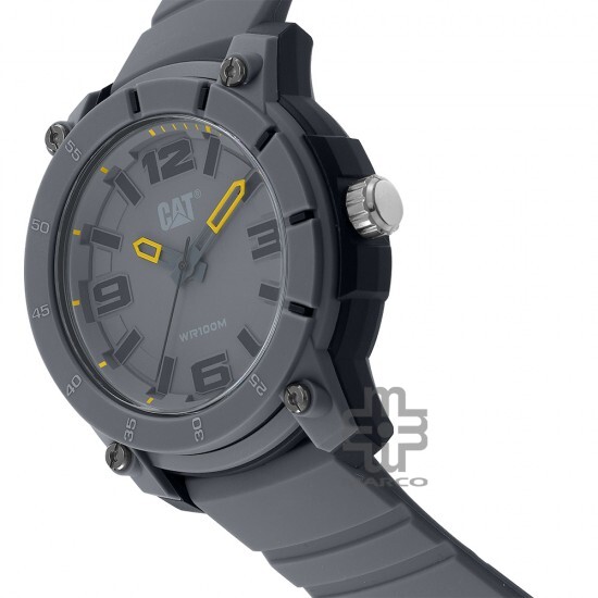 CAT STRYNOX LY-150-25-531 Dark Green Silicone Band Analog Watch | 10 ATM | 45MM | 2Y Warranty