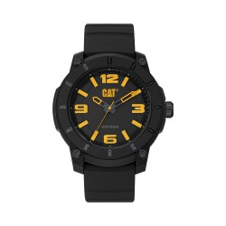 CAT STRYNOX LY-160-21-137 Black Silicone Band Analog Watch | 10 ATM | 45MM | 2Y Warranty