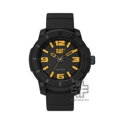 CAT STRYNOX LY-160-21-137 Black Silicone Band Analog Watch | 10 ATM | 45MM | 2Y Warranty