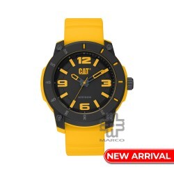 CAT STRYNOX LY-170-27-137 Yellow Silicone Band Analog Watch | 10 ATM | 45MM | 2Y Warranty
