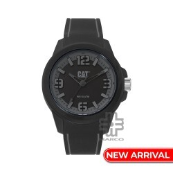 CAT LINEVOLT LZ-110-21-121 Black Silicone Band Analog Watch | 10 ATM | 45 MM | 2Y Warranty