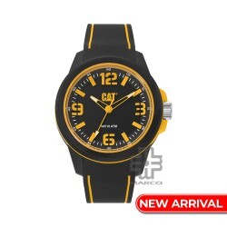 CAT LINEVOLT LZ-110-21-127 Black Silicone Band Analog Watch | 10 ATM | 45 MM | 2Y Warranty