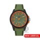 CAT LINEVOLT LZ-110-23-328 Green Silicone Band Analog Watch | 10 ATM | 45 MM | 2Y Warranty