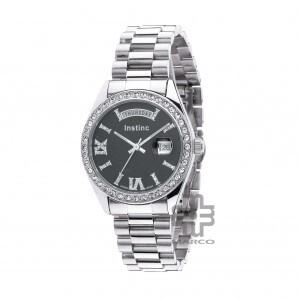 Instinc M6132M-XD1WWH Silver Stainless Steel Band Women Watch