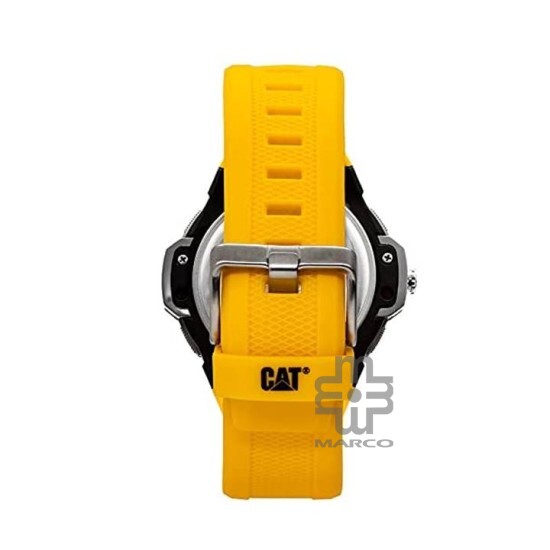 Caterpillar ANADIGIT MA-155-27-137 Black Yellow Dial and Yellow Rubber Strap Analog and Digital Men Watch