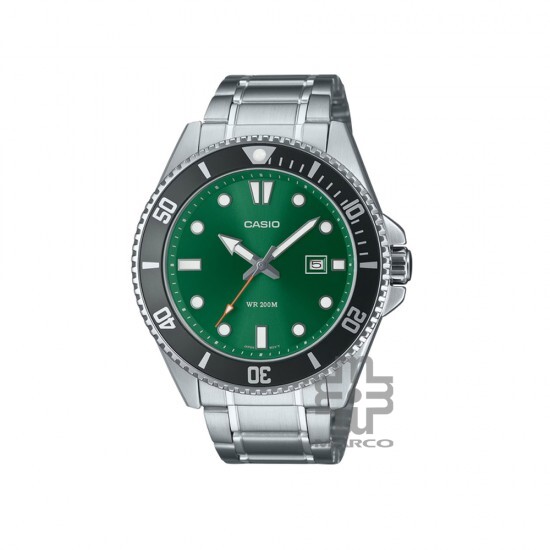 Casio General MDV-107D-3A2V Silver Stainless Steel Band Men Watch Casio General MDV-107D-3A2V Silver Stainless Steel Band Men Watch