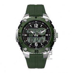 Caterpillar SPORTICA ME-135-23-133 DIGITAL AND ANALOG BLACK AND GREEN DIAL MILITARY GREEN PU STRAP MEN WATCH