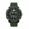 Caterpillar POWER A MF-145-23-133 DIGITAL AND ANALOG BLACK DIAL GREEN SILICONE STRAP MEN WATCH