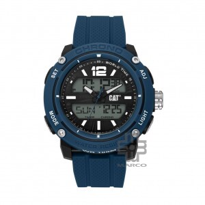 Caterpillar POWER A MF-145-26-136 BLUE DIGITAL AND ANALOG BLACK DIAL BLUE SILICONE STRAP MEN WATCH