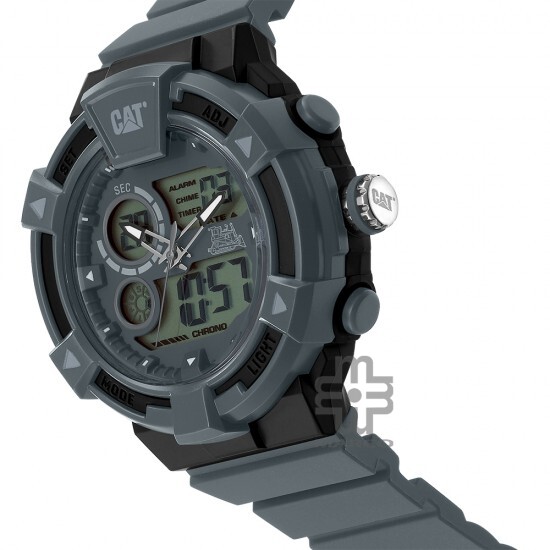 CAT DUALMODE MI-155-25-532 Gun Rubber Band Analog Watch | 10 ATM | 47 MM | 2Y Warranty