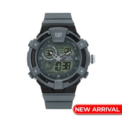 CAT DUALMODE MI-155-25-532 Gun Rubber Band Analog Watch | 10 ATM | 47 MM | 2Y Warranty