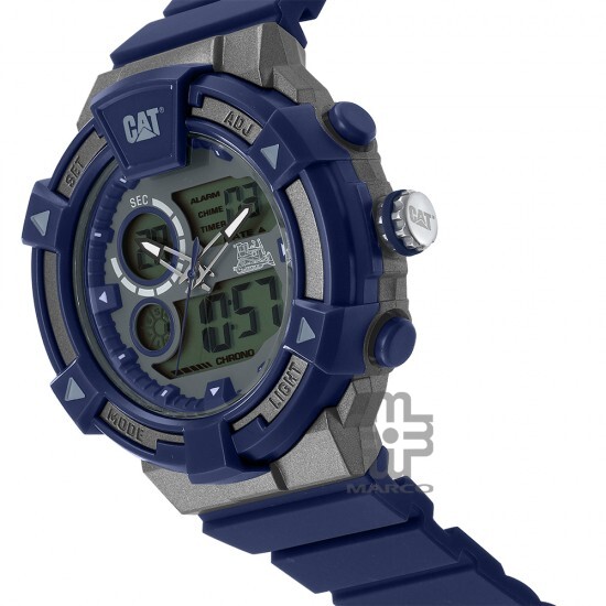 CAT DUALMODE MI-155-26-536 Blue Rubber Band Analog Watch | 10 ATM | 47 MM | 2Y Warranty