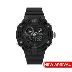CAT DUALMODE MI-165-21-131 Black Rubber Band Analog Watch | 10 ATM | 47 MM | 2Y Warranty