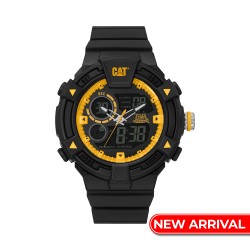 CAT DUALMODE MI-165-21-137 Gun Rubber Band Analog Watch | 10 ATM | 47 MM | 2Y Warranty