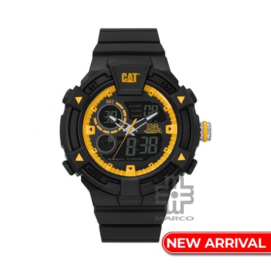 CAT DUALMODE MI-165-21-137 Gun Rubber Band Analog Watch | 10 ATM | 47 MM | 2Y Warranty