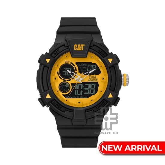 CAT DUALMODE MI-165-21-731 Black Rubber Band Analog Watch | 10 ATM | 47 MM | 2Y Warranty
