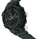 CAT DUALMODE MI-165-23-133 Green Rubber Band Analog Watch | 10 ATM | 47 MM | 2Y Warranty