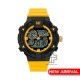 CAT DUALMODE MI-165-27-137 Yellow Rubber Band Analog Watch | 10 ATM | 47 MM | 2Y Warranty
