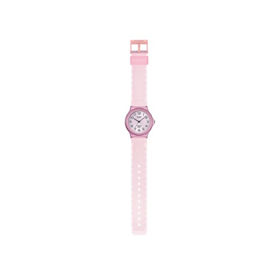 Casio General MQ-24S-4B Pink Translucent Resin Band Women Youth Watch Casio General MQ-24S-4B Pink Translucent Resin Band Women Youth Watch