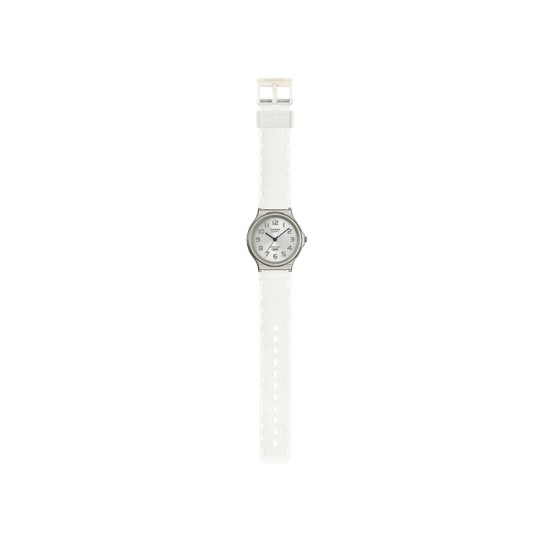 Casio General MQ-24S-7B White Translucent Resin Band Women Youth Watch