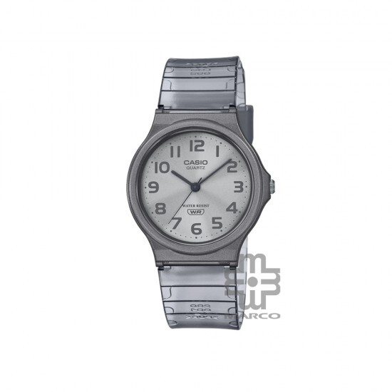 Casio General MQ-24S-8B Grey Translucent Resin Band Women Youth Watch Casio General MQ-24S-8B Grey Translucent Resin Band Women Youth Watch