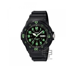 Casio General MRW-200H-3BV Black Resin Band Men Youth Watch