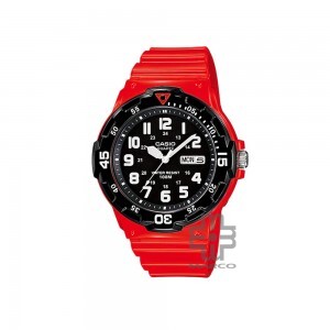 Casio General MRW-200HC-4BV Red Resin Band Men Youth Watch