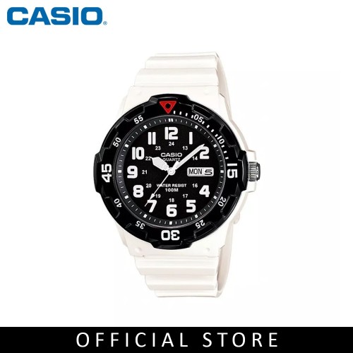 Casio General MRW-200HC-7B White Resin Band Men Youth Watch