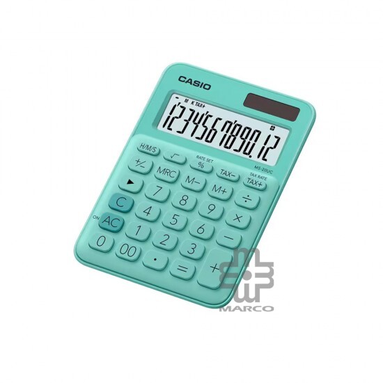 Casio Colorful Calculator MS-20UC-GN Green Casio Colorful Calculator MS-20UC-GN Green