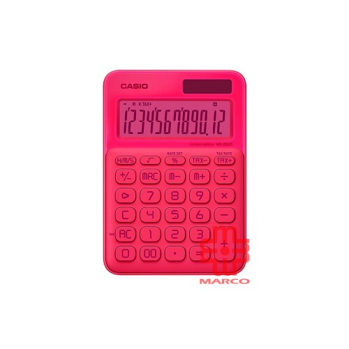Casio Colorful Calculator MS-20UC-L-NPK Neon Pink