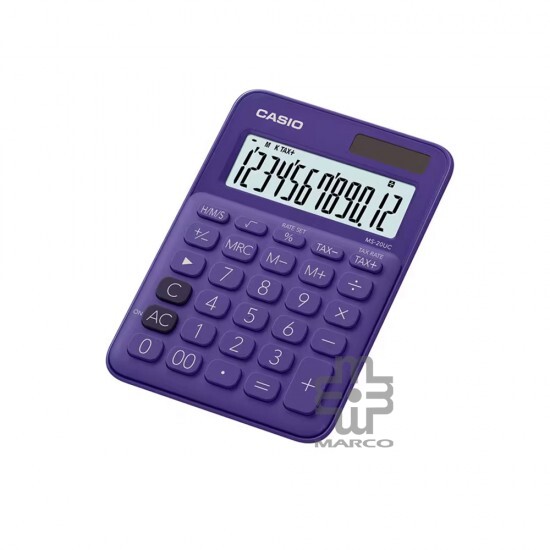 Casio Colorful Calculator MS-20UC-PL Purple Casio Colorful Calculator MS-20UC-PL Purple