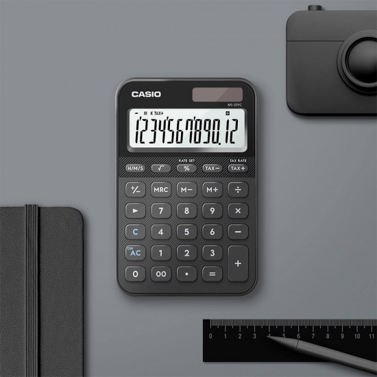 Casio Colorful Calculator MS-20YC-BK Black Colour