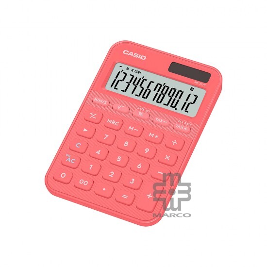 Casio Colorful Calculator MS-20YC-CL Coral Colour 