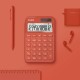 Casio Colorful Calculator MS-20YC-RD Brick Red Colour