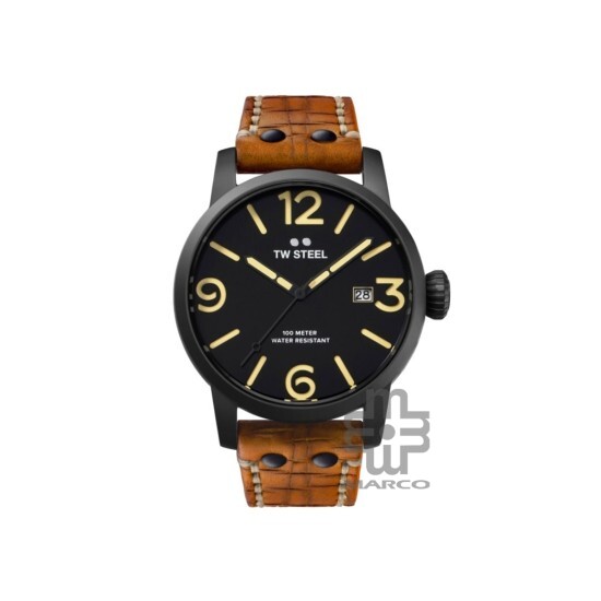 TW Steel MS32-48MM Maverick Brown Leather Band Men Watch